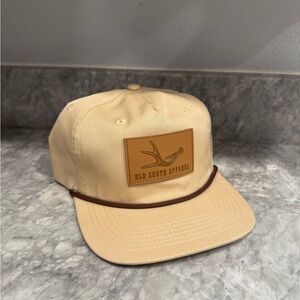 Old South Apparel Leather Patch Flat Bill Hat